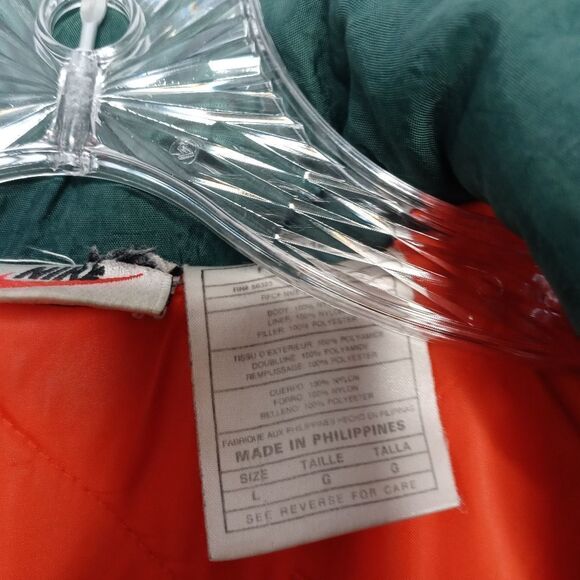 Vintage 80's Nike big logo long jacket size large - Picture 8 of 14